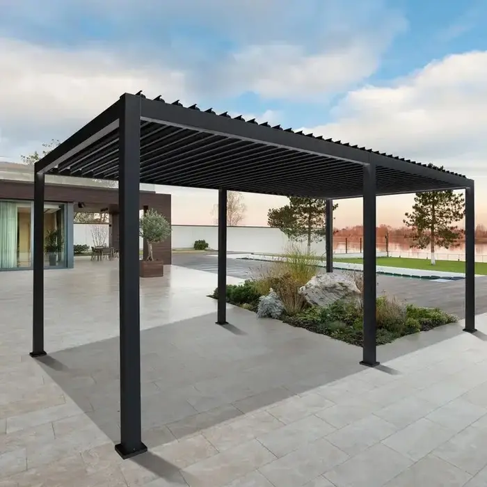 Pergola bioclimatique de toit à persienne en aluminium 3x6m