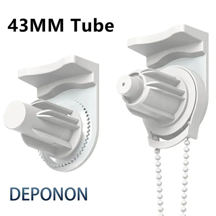 Accessoires d'ombrage pour stores roulants, Tube de 43mm, support de rouleau, chaîne de perles d'emb