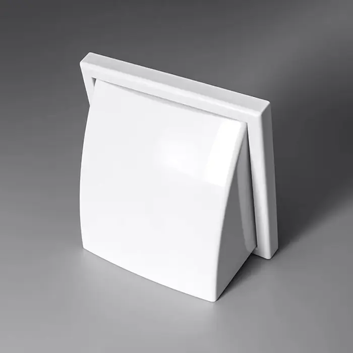 Grille de ventilation extérieure en ABS avec protection contre la pluie et couvercle d'évacuation à valve