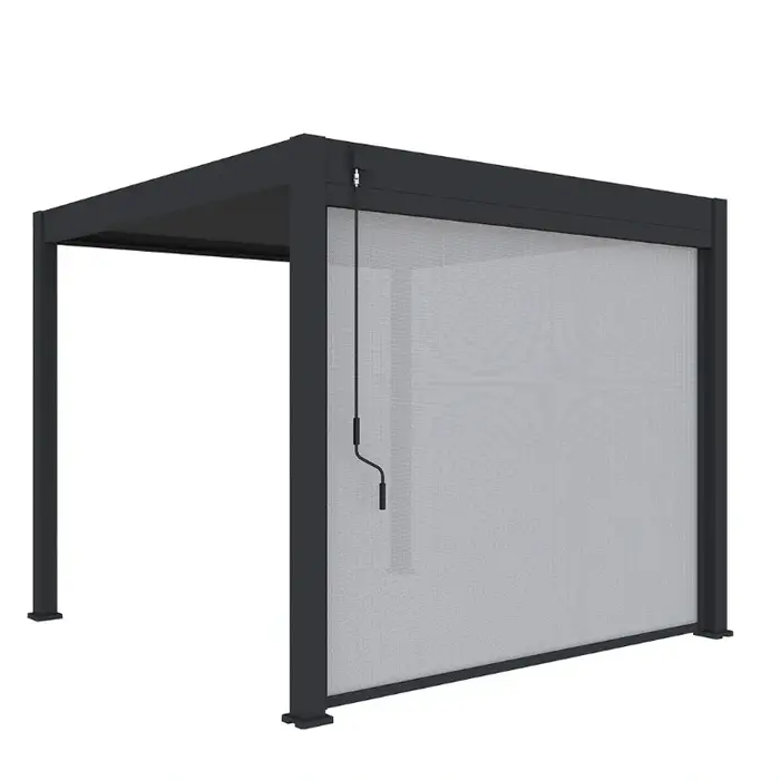Pergola bioclimatique en aluminium 3x3m/10x10 pieds