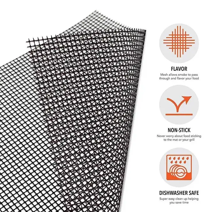 YOMEEI 1 pièces Barbecue tapis à griller grille forme