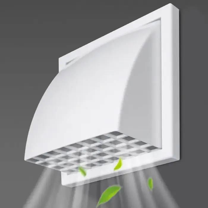 Grille de ventilation murale extérieure en ABS durable