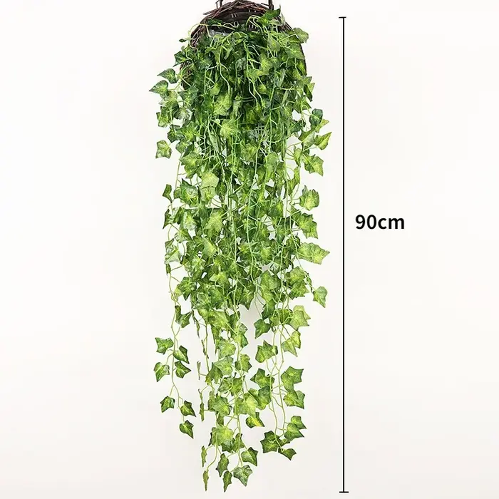 Plante artificielle de vigne de 90cm, décoration de maison suspendue, feuille en plastique, guirland