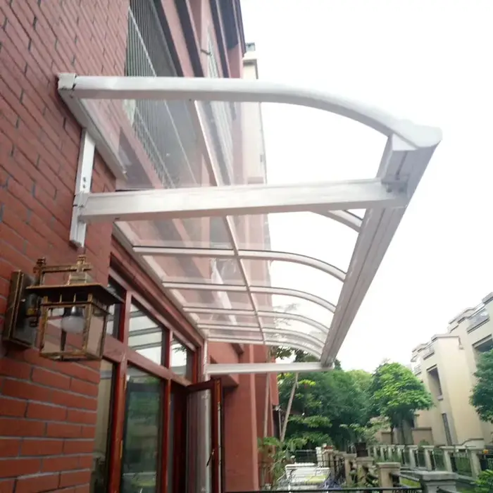 Auvent de Patio extérieur, couverture de fenêtre, pare-soleil en aluminium, auvent étanche en Polyca